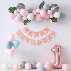 YOUMIKA  -  Macaron Balloons Garland Kit Birthday Party Decorations  Included for Valentine's Day, Baby Shower, Anniversary Party Decor