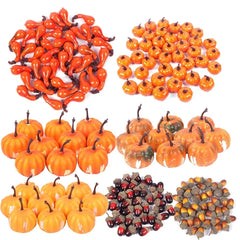 YOUMIKA  -  Artificial Pumpkin Autumn Fall Decoration Simulation fake Vegetable for Halloween Autumn Harvest Festival Home Table Decoration