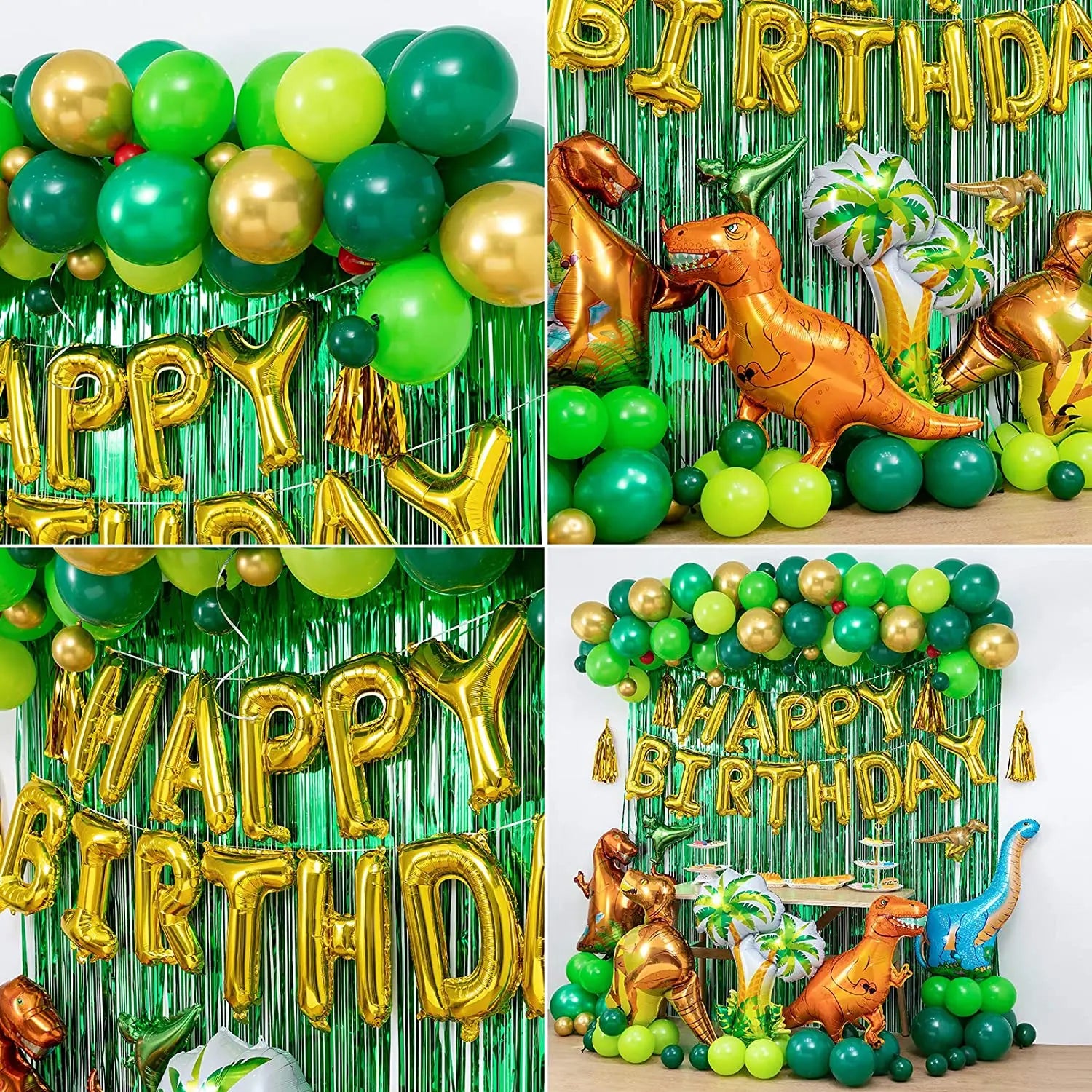 YOUMIKA   -  Dinosaur Birthday Party Decorations & Balloons Arch Garland Kit for Dino Themed Kid's Party Shower Celebration