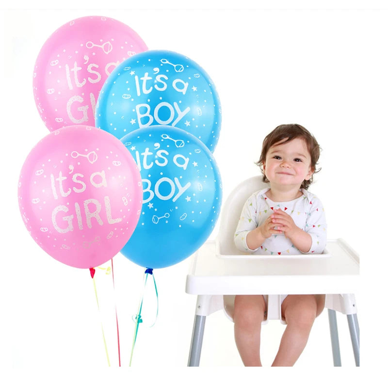 YOUMIKA  -  Gender Reveal Party Decor Supplies 36 Inch Reveal Balloon Baby Shower Decorations Foil Balloons and Boy Or Girl Balloons Decor