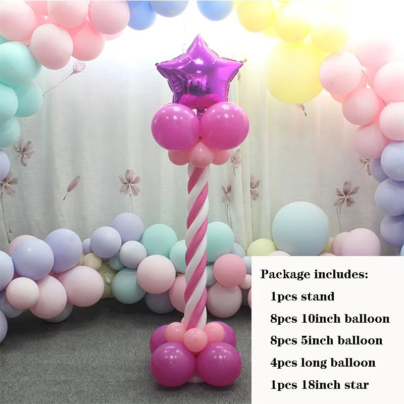 YOUMIKA  -  1Set Balloon Column Kit Base Stand  For Balloon Tower Decoration for Birthday Party Wedding Party Event Christmas Decorations