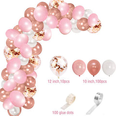 YOUMIKA   -  Party Christening Decor Balloon Garland Kit Rose Gold Arch Wedding Bridal Baby Shower Birthday Bachelorett Party Decoration