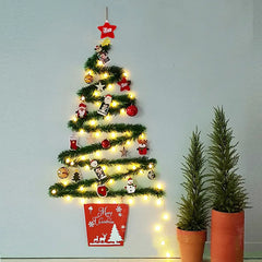 YOUMIKA  -  Christmas creative wall tree with lights DIY Christmas ornaments treeGlowing christmas tree christmas ornaments  happy tree