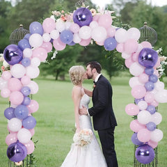 YOUMIKA   -  130Pc purple pink blue DIY Garland Kit & Balloon Arch Party Supplies Decorations for Bridal & Baby Shower Birthday Wedding Party