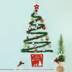 YOUMIKA  -  Christmas creative wall tree with lights DIY Christmas ornaments treeGlowing christmas tree christmas ornaments  happy tree