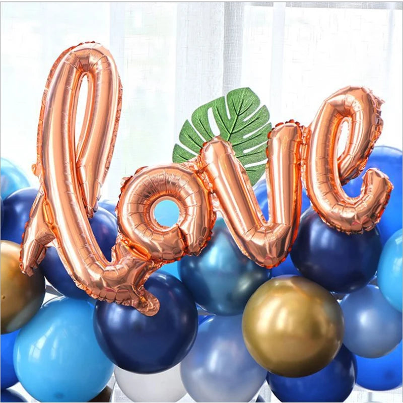 YOUMIKA   -  185pcs Metallic Blue Gold Balloon Arch Kit DIY Garland Balloons Decor for Kid Boy Birthday Baby Shower Wedding party Decoration