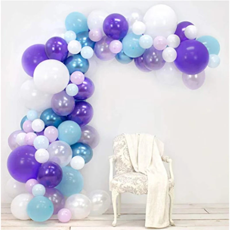 YOUMIKA   -  101pcs Balloons Garland arch Kit White Silver Rose Gold for Girl Kids Birthday Baby Shower Bridal Wedding Party Decoration