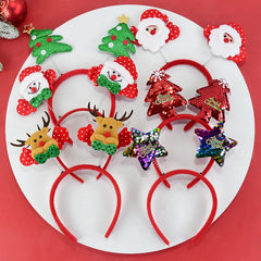 YOUMIKA  -  Adult Kids Christmas Headband Santa Claus Elk Xmax Tree Hair Accessories 2024 Christmas Decoration Navidad Noel New Year Gift