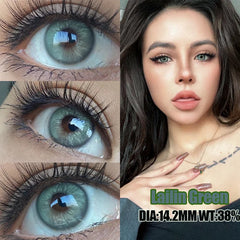 YOUMIKA  -  1 Pair Korean Lenses Colored Contact Lenses for Eyes Natural Round Lens With Diopter Beautiful Pupil New Free Shipping