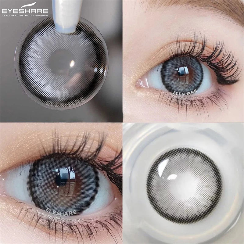 YOUMIKA  -  1 Pair Color Contact Lenses for Eyes Natural Blue Lenses DIAMOND lense Yearly Beautiful Pupil Fashion Eye Contact Lens