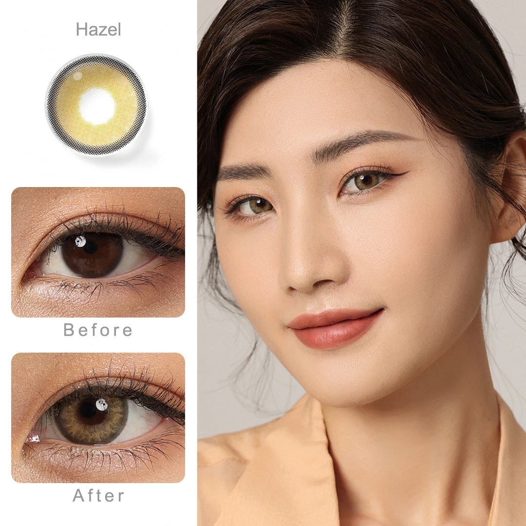 YOUMIKA  -  Contact Lens MYSTERY pupilentes de color Green Contact Lenses Colored Contact Lenses For Eyes 1Pair Eye Color Lens