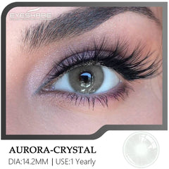 YOUMIKA  -   Colored Contact Lenses for Eyes 2pcs Aurora Blue Lenses Brown Eyes Contacts Lenses Yearly Beautiful Pupils Contact Lens