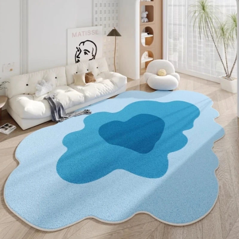 YOUMIKA  - Simple Irregular Living Room Carpet Modern Bedroom Bedside Thickened Large Plush Carpets Home Cloakroom Fluffy Soft Non-slip Rug