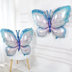 YOUMIKA  -  Large Butterfly Foil Balloon 3D Insect Butterfly Fairy Helium Balloon for Girls Birthday Party Decoration Kids Toy Gift Wedding