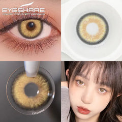 YOUMIKA  -  1Pair Natural Color Contact Lenses for Eyes Colored  Cosmetic Contacts Lens Beautiful Pupil Makeup Cosmetics Yearly