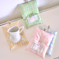 YOUMIKA  -   Insulation and Anti Scalding Table Coaster with Cotton Clip Cute Swing Prop Coasters