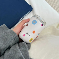 YOUMIKA  -  Original Colored Bubbles, Original Stainless Steel Insulated Straw Water Cup, Car Mounted Coffee Cute Insulated Cup