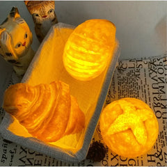 YOUMIKA  -  Night Light Decoration Creative Simulation Croissant Bread LED Table Lamp Luminous Ornaments For Baking Room Cake Store Lighting