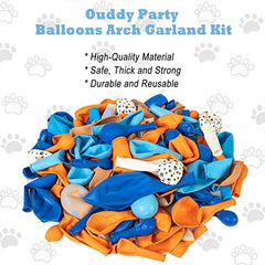 YOUMIKA   -  121Pcs Dog Paw Balloons & Bone Balloon Birthday Balloons Garland Arch Kit for Boys Girls Bluey Theme Birthday Party Decorations