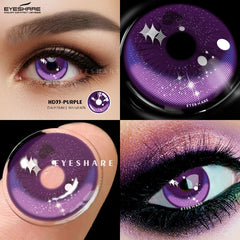 YOUMIKA  -  Cosplay Color Contact Lenses 1Pair Anime Halloween Makeup Blue Colorful Contact Lens For Eyes Colored Yearly Contacts