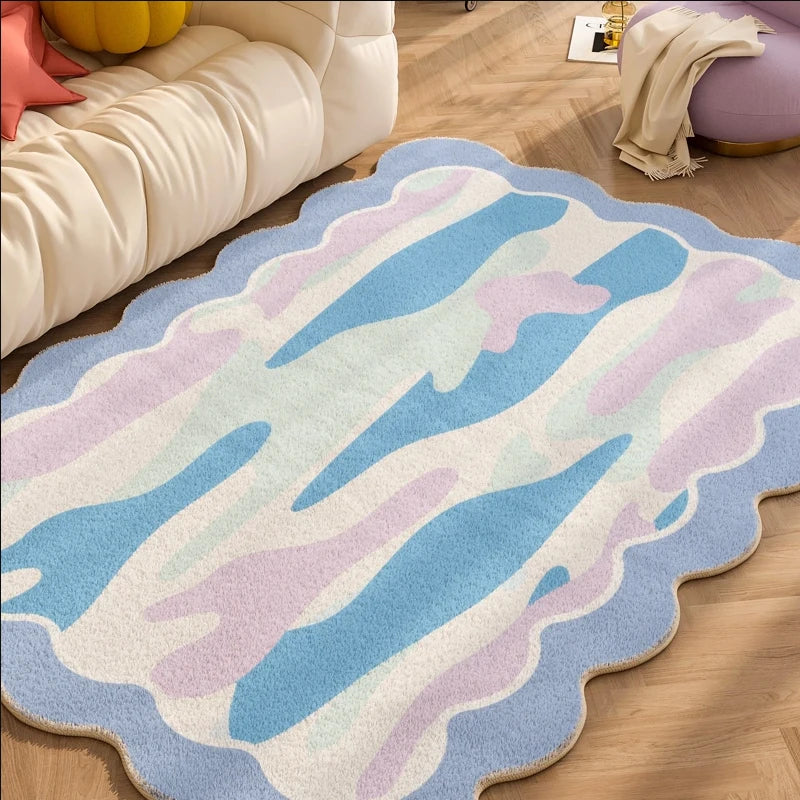 YOUMIKA  -  Carpets for Living Room Plaid Children Bedroom Fluffy Rug Home Decoration Cloakroom IG Floral Plush Mats ковер Tapete Tapis