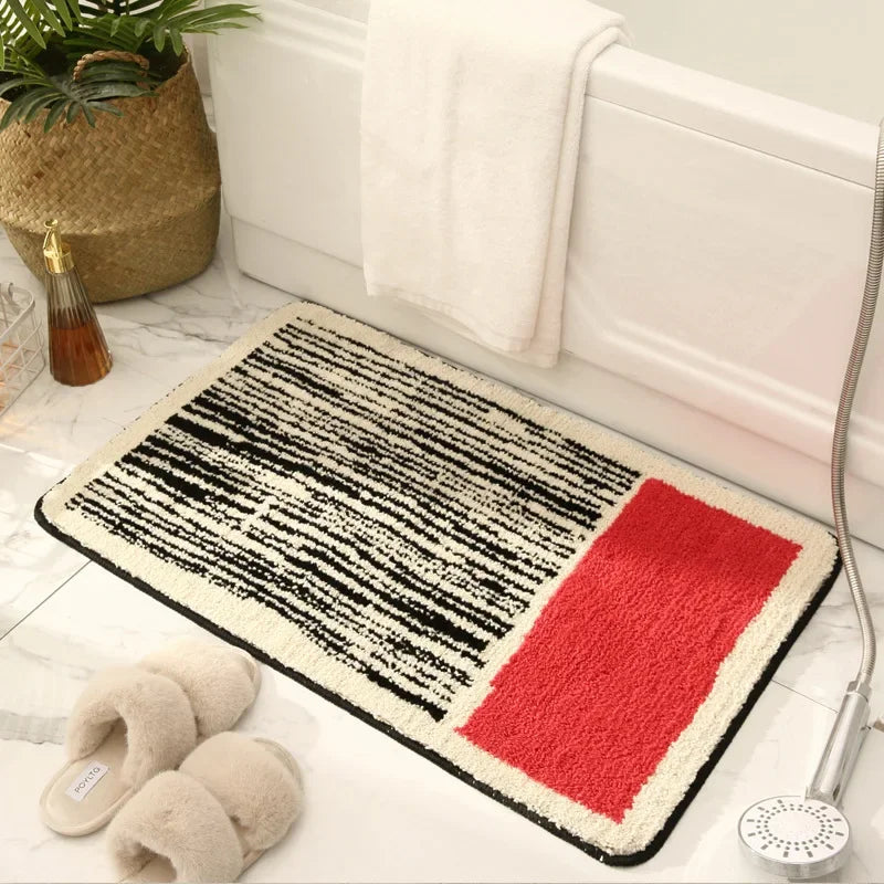 YOUMIKA  -  Door Mat Home Decoration Modern Minimalism Nordic Soft and Comfortable Fluffy Hairy Anti Slip Breathable Kitchen Bathroom Rug