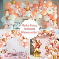 YOUMIKA  -  122pcs  Balloon Arch Kit with Butterfly for Bridal Shower Wedding Birthday Baby Shower Festival Party Anniversary Decorations