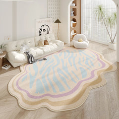 YOUMIKA  - Simple Irregular Living Room Carpet Modern Bedroom Bedside Thickened Large Plush Carpets Home Cloakroom Fluffy Soft Non-slip Rug