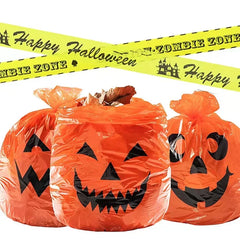 YOUMIKA  -  Large Pumpkin Leaf Bags Halloween Pumpkin Lawn Bag Trash Bag for Halloween Party Decorations Fall Home Outdoor Garden Yard Decor