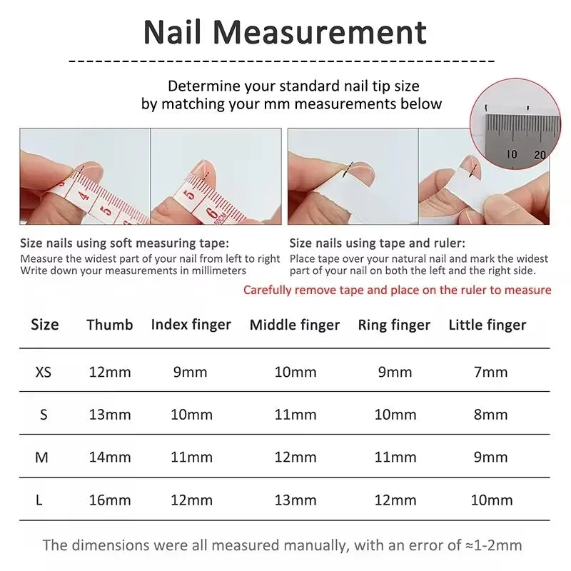 YOUMIKA  -  10Pcs Long Ballet Handmade Press On Nails Fantasy Rhinestones Fake Nails Sweet Full Cover Wearable Manicuree Nail Tips Art