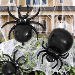 YOUMIKA  -  Large Halloween Spider Foil Balloons Happy Halloween Party Decoration Supplies Kids Toys Globos Haunted House Horror Props