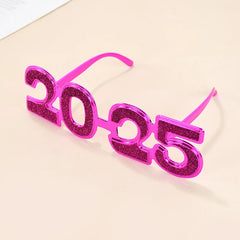 YOUMIKA  -  2025 Glasses Frame Photo Booth Props New Year Eve Party Decoration Supplies Aldult Children Navidad Gifts 2024 Christmas Decor