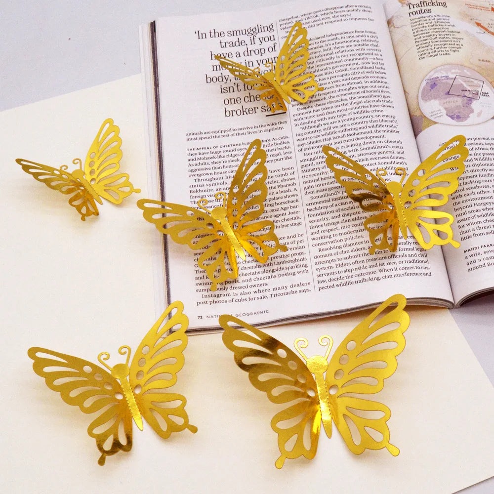 YOUMIKA   -  Gold Butterfly Fairy Balloons Garland Arch Kit for Baby Shower Girls Birthday Party Wedding Anniversary Festival Decorations