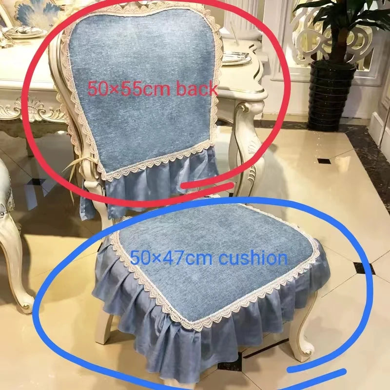 YOUMIKA  -  European style dining chair cushion/ chair back anti-skid  waterproof  velvet chair cover Living room decoration