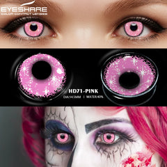 YOUMIKA  -  2pcs New Color Contact Lenses For Eyes Cosplay Soft Yellow Blue Colored Contact Lenses Halloween Makeup Eyes Color Lens