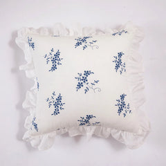 YOUMIKA  -  Cotton Ruffled Edge Cushion Cover Soft Pillow Cover Decorative Throw Pillow Cover For Couch Sofa Bed Pillowcase