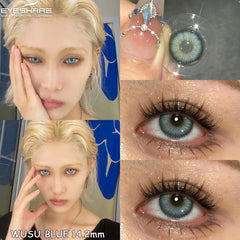 YOUMIKA  -  New Colored Contacts Lenses for Eyes 2pcs Brown Contacts Lenses Blue Eye Lense Beautiful Pupil Yearly Eye Contact Lens