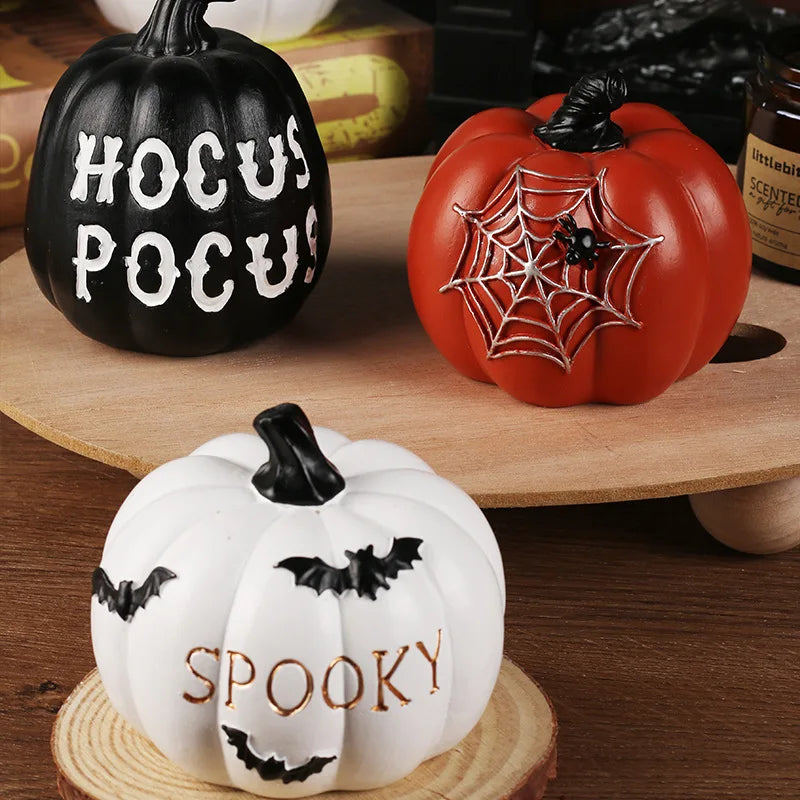 YOUMIKA  -  Halloween Ornaments Resin Thanksgiving Pumpkin Decoration Fall Pumpkin Fall Thanksgiving Harvest Home Decorations