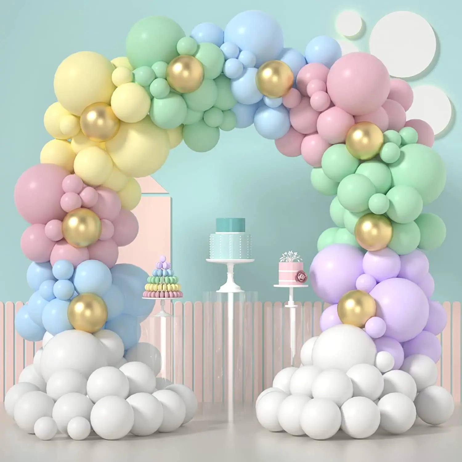 YOUMIKA  -  Boy and Girl Arch Garland Kit For Baby Shower Birthday Engagement Gender Reveal Party Decoration Balloons