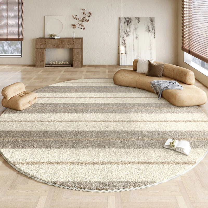 YOUMIKA  -  Wabi-sabi Style Living Room Decoration Round Carpet Large Area Plush Floor Mat Soft Fluffy Bedside Rug thicken Rugs for Bedroom