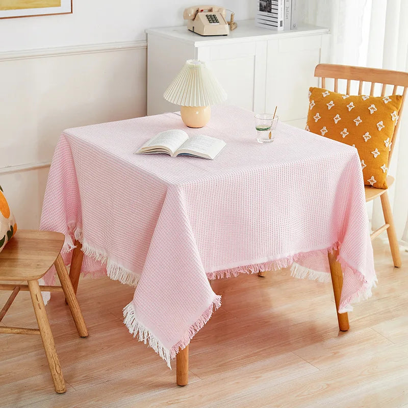 YOUMIKA  -  Rectangle Round Table Cloth Party Soft and Breathable Home Decoration Fashion Modern Minimalism Tassel High Quality Picnic Mat