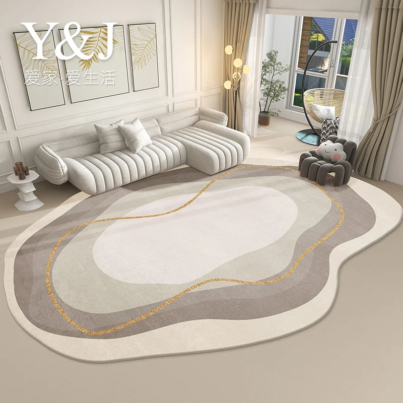 YOUMIKA  - Modern Simple Living Room Decoration Carpet Irregular Bedroom Bedside Large Plush Rug Home Study Cloakroom Soft Non-slip Rugs