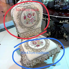 YOUMIKA  -  European style dining chair cushion/ chair back anti-skid  waterproof  velvet chair cover Living room decoration