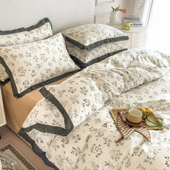 YOUMIKA  -  Nordic bed four-piece bedding set summer winter blankets for bed queen size bed sheets set bedroom bed linen calico