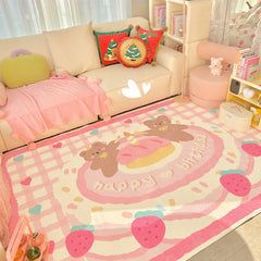 YOUMIKA  -  Carpet for Living Room Cute Bear Large Area Soft Home Decoration Bedroom Cloakroom Plush Mat Coffee Tables Fluffy Rug