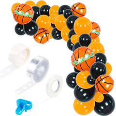 YOUMIKA   -  110 Pieces Basketball Theme Balloon Garland Arch Kit For Basketball Sports Theme Party Baby Shower Birthday Party Supplies