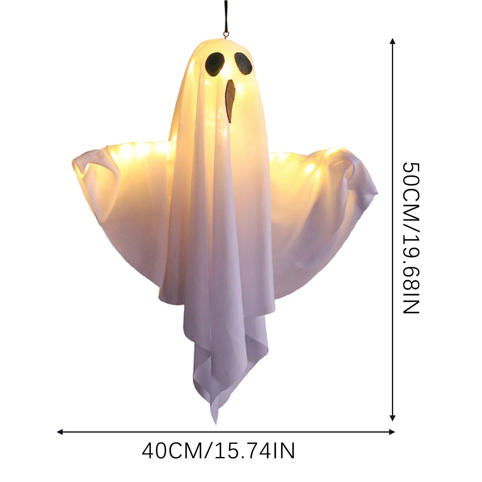 YOUMIKA  -  Halloween Terror Decoration Ghost Pendant Hanging Ghost Threatening Prop Courtyard Decoration Pendant Garden Home Ornament