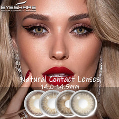 YOUMIKA  -  2pcs Color Contact Lenses for Eyes Natural Brown Eyes Lenses Yearly Fashion Gray Contacts Lens Colored Eyes Contacts