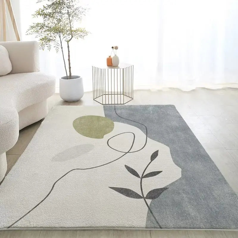 YOUMIKA  -  Modern Simple Bedroom Bedside Fluffy Soft Carpet Japanese Living Room Decoration Carpets Home Balcony Bay Window Porch Soft Rug