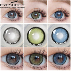 YOUMIKA  -  1 Pair Color Contact Lenses for Eyes Natural Blue Lenses DIAMOND lense Yearly Beautiful Pupil Fashion Eye Contact Lens